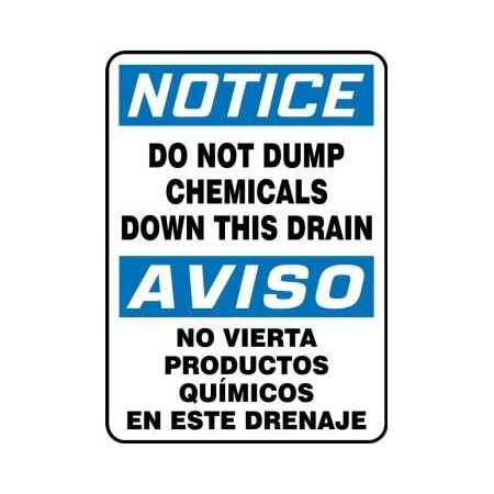 BILINGUAL Safety Sign  SPANISH SBMCHL829VA